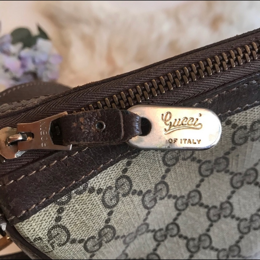 Vintage Gucci GG Supreme Striped Luggage Bag - Picture 8 of 16